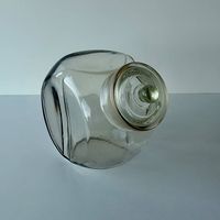 Grosses altes Bonbonglas mit Glasdeckel  25 cm