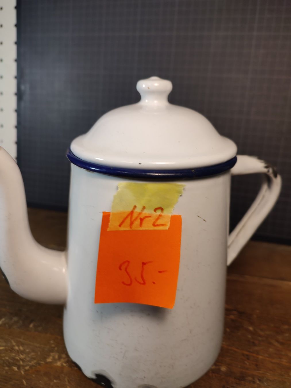 Teiere: Wunderschöne antike Kaffeekanne Nr 2 EMAILIERT – Usato da Gelterkinden venduto da MYSTOREFORYOU4460 8