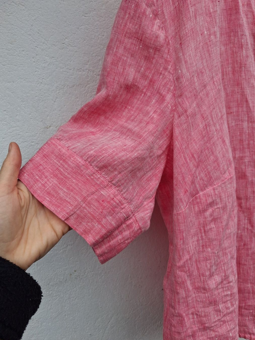 Gerry Weber Camicette: Leinenbluse Gerry Weber, Gr. 48, Lachsfarben, neu – Nuovo e nell'imballaggio originale da Wald ZH venduto da e8e 3