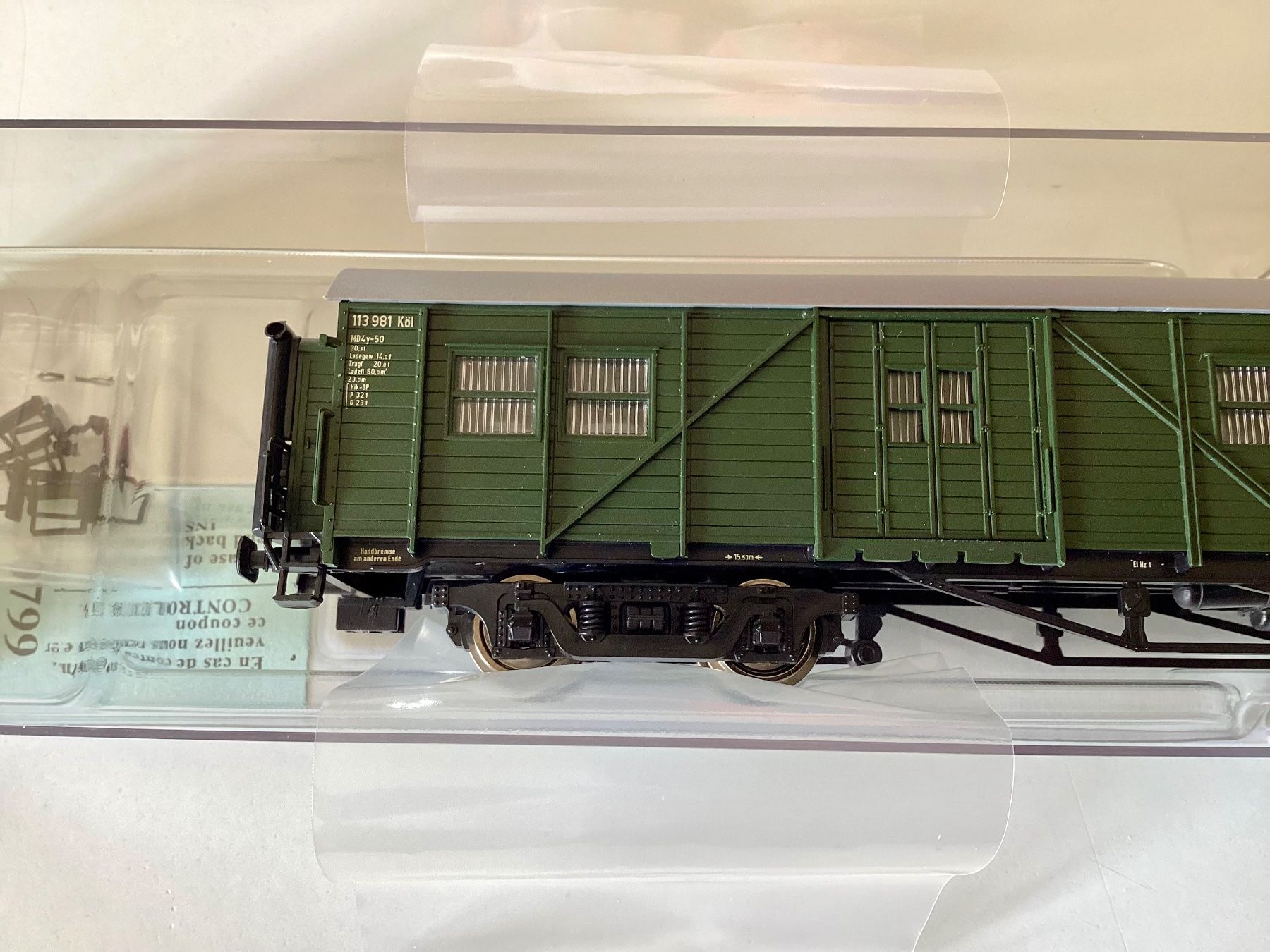 Roco Modelleisenbahnen: Roco 64578, MD4y-50 der DB. Epoche III – Neu und originalverpackt aus Vacallo von G1965 3
