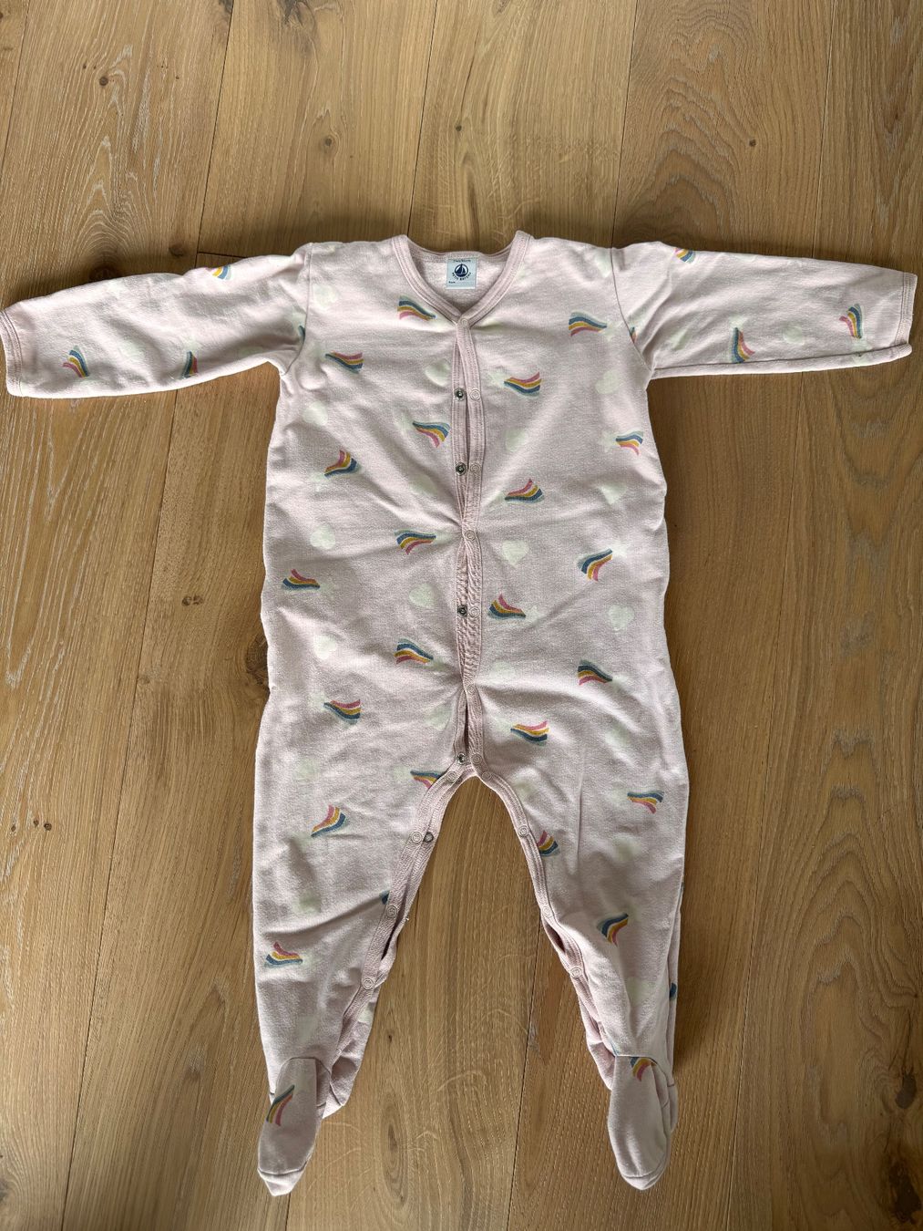 Petit Bateau Pigiama & Simili: Rosa Strampler/ Pyjama mit Regenbogen, Petit Bateau, 86 – Usato da Zumikon venduto da ver_zbp8