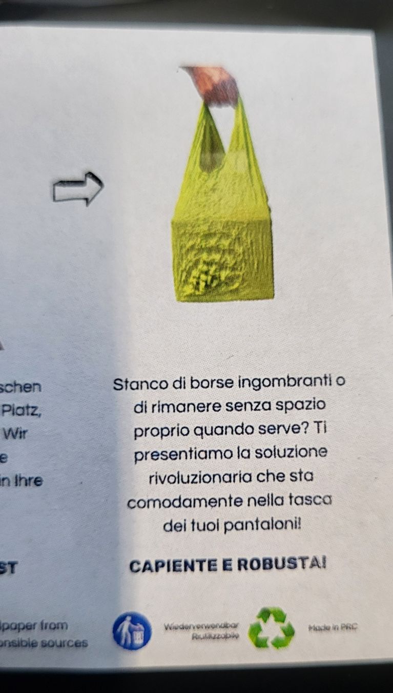 Sacs: HydroWipe Magic Shopping Bag Immer dabei - Immer bereit – Neuf avec emballage d'origine à Figino par mayam63 4