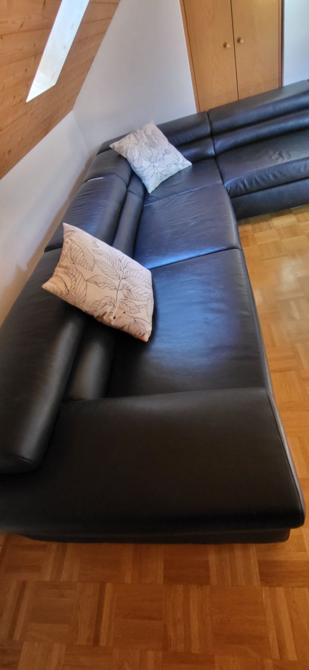 Sofas: XXL Ecksofa Leder Schwarz  – Neu (gemäss Beschreibung) aus Berg TG von Saratoga1972 3