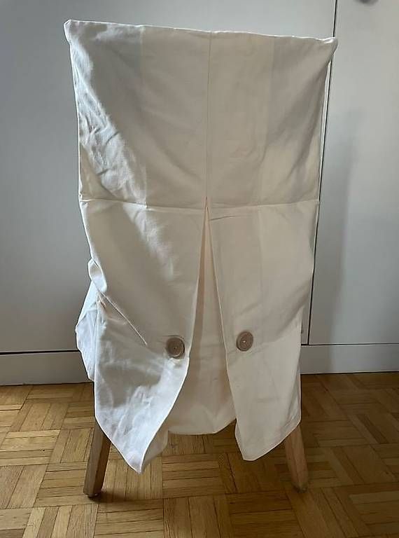 Stoffe: 8 Stuhlhussen beige – Gebraucht aus Baden von Broooke