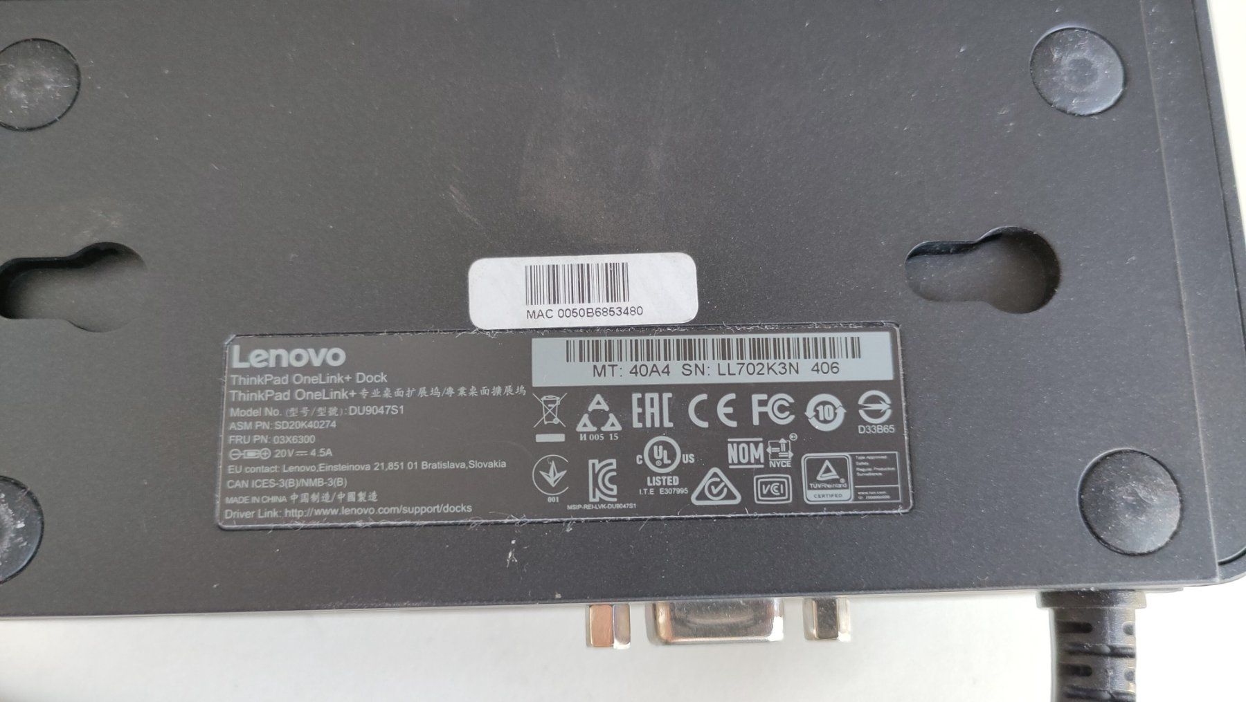 Lenovo Docking station: Lenovo ThinkPad OneLink+ Docking Port, 11 Ports – Usato da Mauensee venduto da hen_h9j8 4