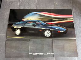 schönes Porsche Poster aus 1986 / 928 S4