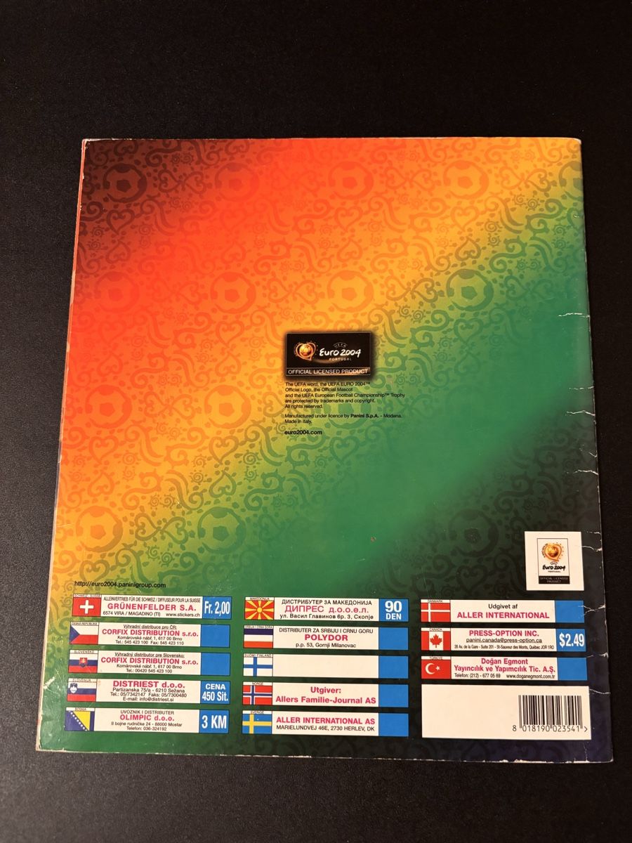Panini Album: Panini Euro 2004 Portugal  – Usato da Hauptwil venduto da rap_5lh5 1