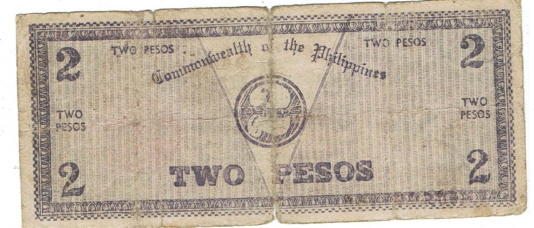 Banconote: Philippinen 2 Pesos 1942 SS P-S647B Notfall Umlaufnote – Usato da Steffisburg venduto da ber_8htf 1
