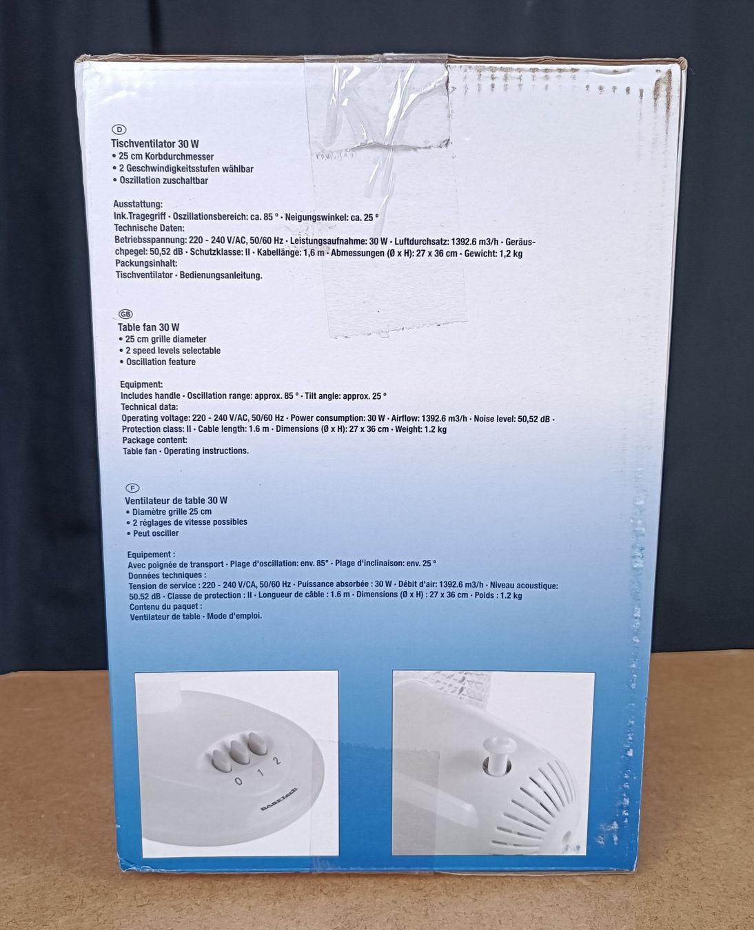 Ventilatoren: BASETech Tischventilator 30 W - 25cm – Neu und originalverpackt aus Amriswil von italy_killa97 1