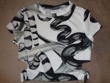Bershka Damen Oberteil mit Schlangenmuster Grösse S neu!