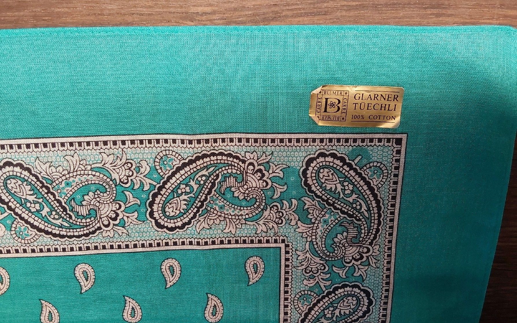 Foulards & écharpes: Original Glarner Tüechli türkis Baumwolle neu – Neuf avec emballage d'origine à Köniz par scopello12 2