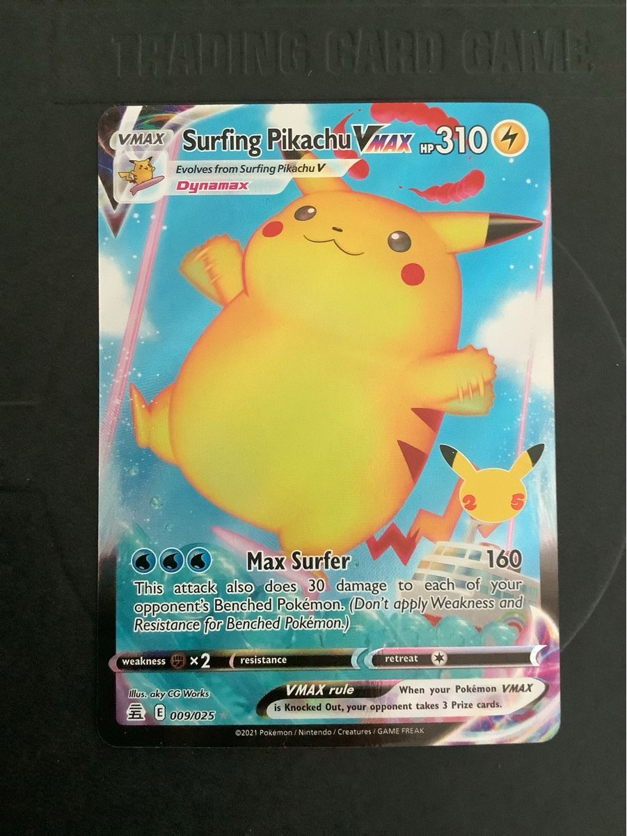 Pokémon Sammelbilder & Trading cards: Surfendes Pikachu VMAX – Neu (gemäss Beschreibung) aus Koppigen von rwnr