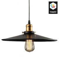 Lustre vintage industriel noir,