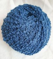 50g weiche Merinowolle, Mittelblau