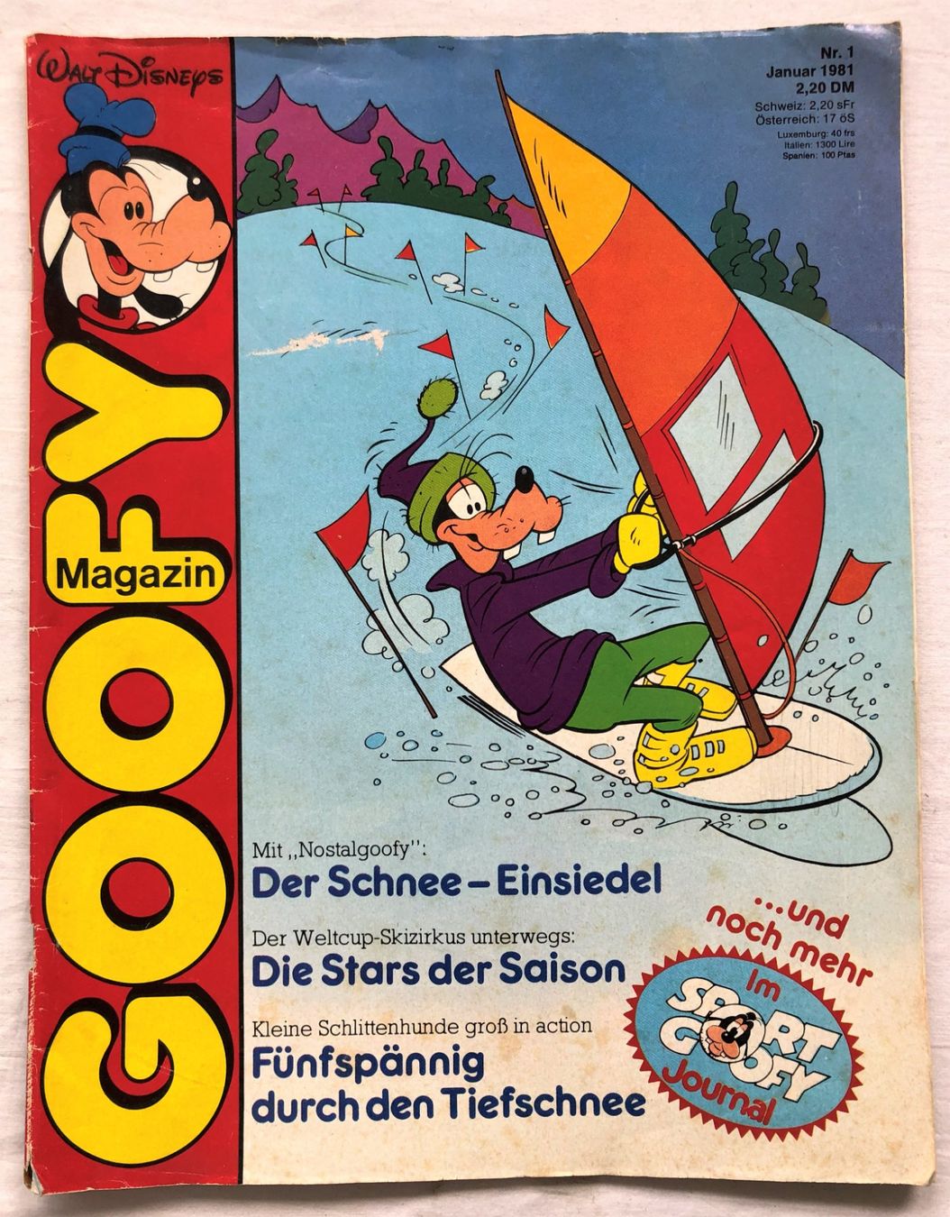 Fumetti: GOOFY Magazin - Heft Nr.1/1981 – Usato da Schaffhausen venduto da durruti