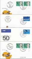 8 tolle Flugbriefe (Kat > 60.--) für nur 4.--
