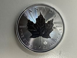 1 Unze Silber Canada Maple Leaf 2022