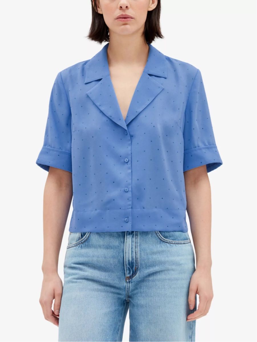 Claudie Pierlot Blusen: Claudie Pierlot Blue Blouse – Gebraucht aus St.Josefen von lop_lh8d