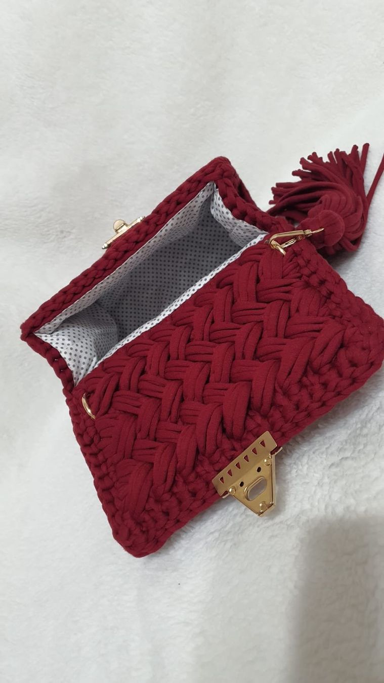Borse da donna: Handgefertigte Häkeltasche – Nuovo (secondo la descrizione) da Kaltbrunn venduto da gurlukhandmade 2