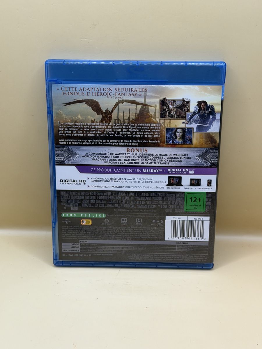 Tutti i DVDs: Warcraft Le Commencement Blu-ray Film – Usato da Genève venduto da sho_67qj 1