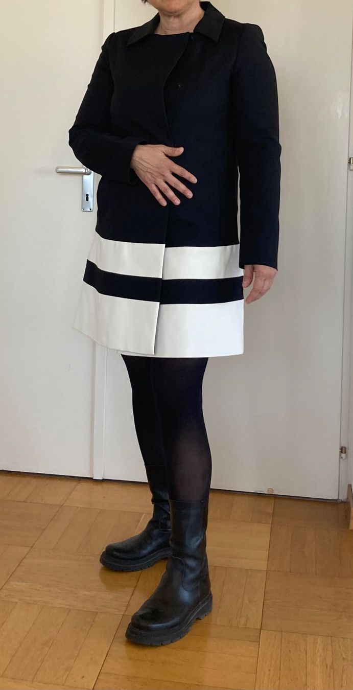 Cappotti: Trench black&white Intrend – Nuovo (secondo la descrizione) da Chêne-Bougeries venduto da GiovannaDiLoreto 7