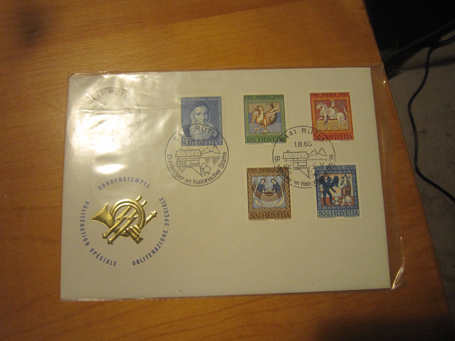 Tutti i francobolli: PP 1965 FDC und Bundesfeiere 1.er August – Usato da Gordola venduto da Polentaefung 5