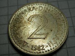 Jugoslawien 2 Dinar, 1982