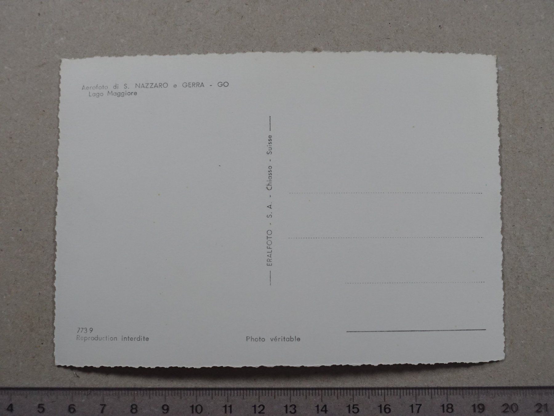 Cartoline postali: Aerofoto di S. Nazzaro e Gerra – Usato da Lenzburg venduto da fh1 1
