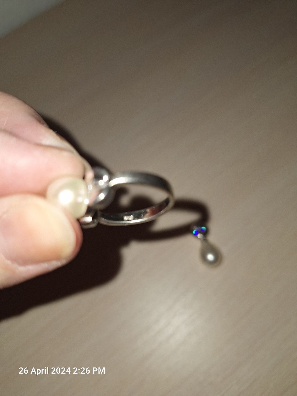 Sonstiger Schmuck: Silberring mit echter Perle – Neu (gemäss Beschreibung) aus Marin-Epagnier von Natasa82 3
