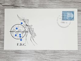 CL05 Enveloppe + Timbre Liechtenstein 1962