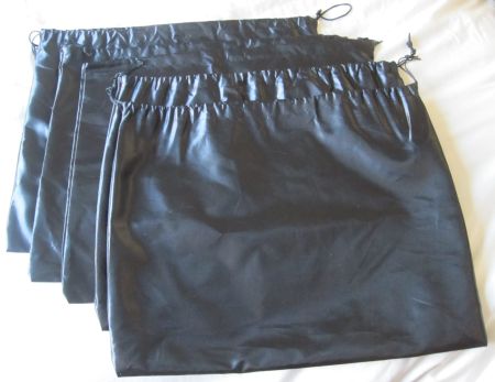 Sacs à poussière x6, polyester satiné noir, 40 x 50 cm