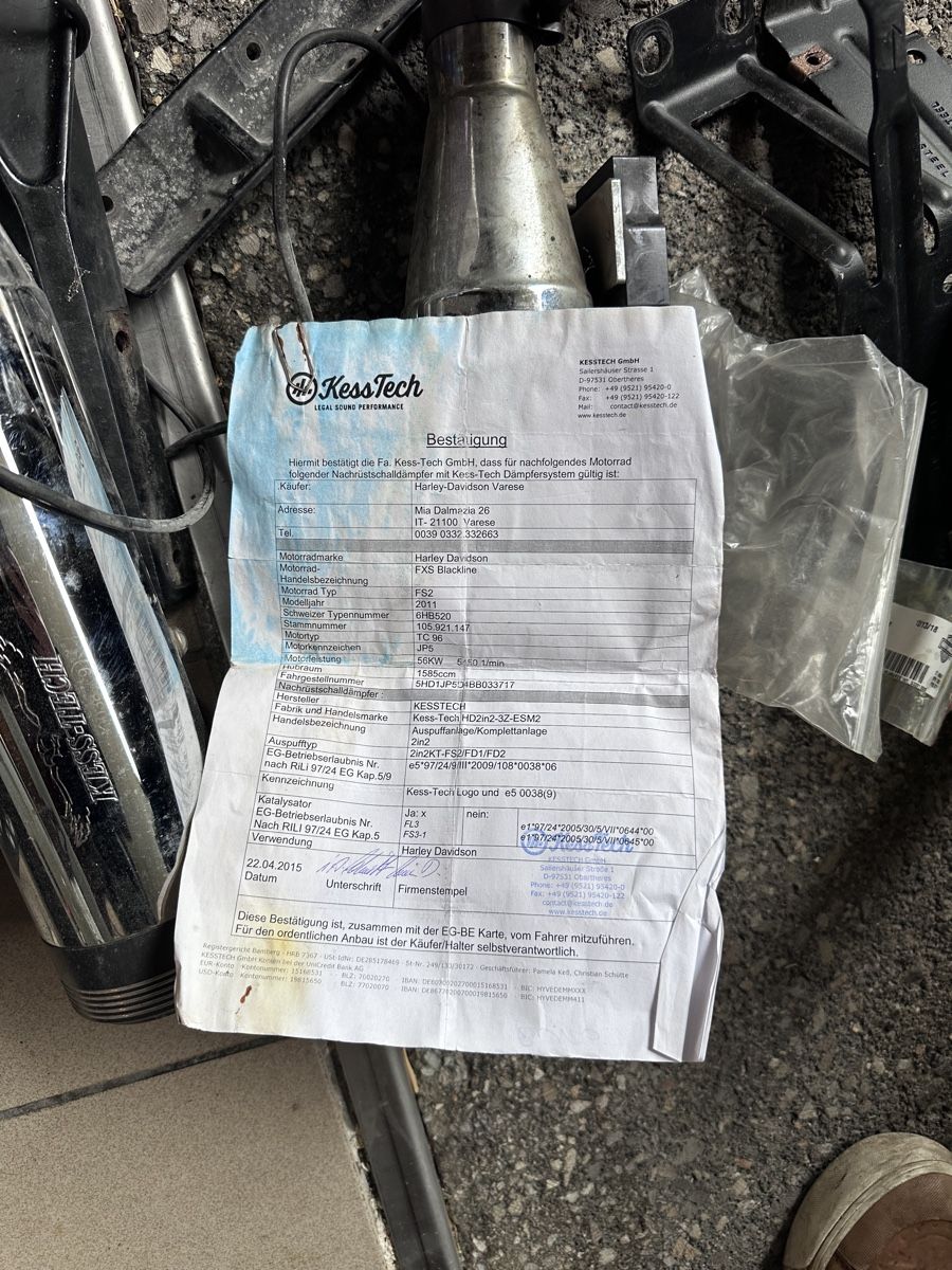 Harley-Davidson Sistemi di scarico: Scarico kess-tech omologato – Usato da Brè sopra Lugano venduto da sch_ni12 3