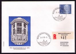 Papieränderungen ARCHITEKTUR UND KUNSTHANDWERK_FDC 24.8.78