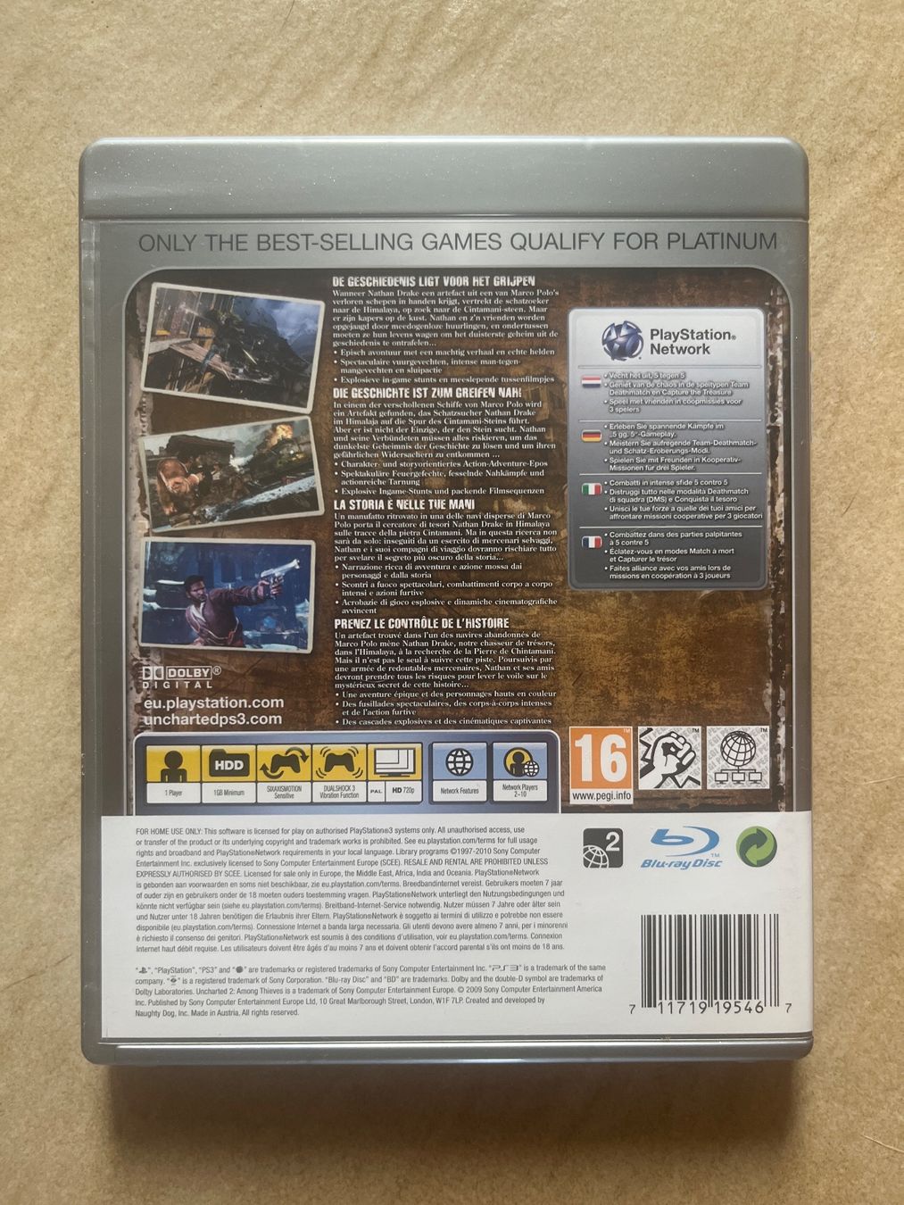 Sony Giochi: Jeu vidéo Uncharted 2 Among Thieves pour PS3 – Usato da Vernayaz venduto da Darkfrost 1