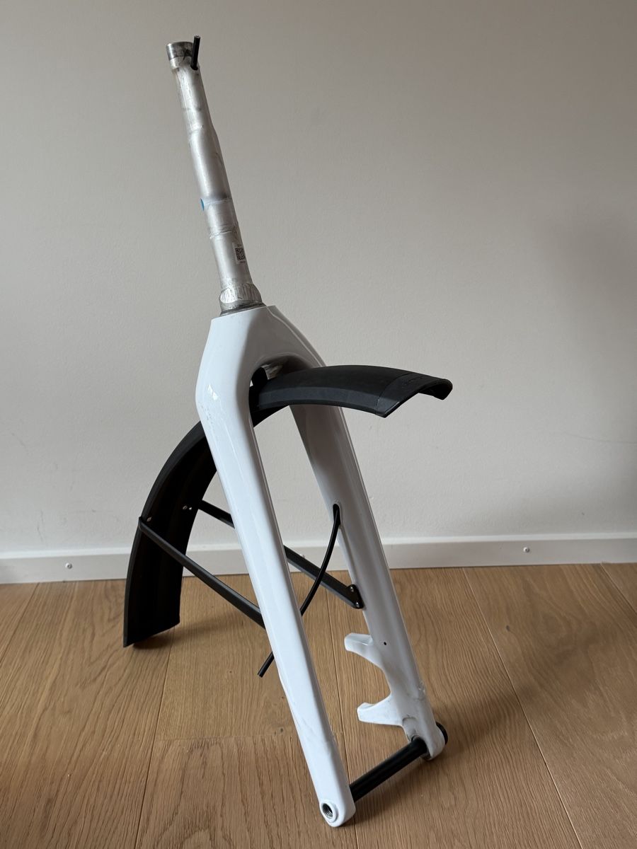 Stromer Ersatzteile: ST3 Stromer Fahrradgabel weiss inkl. Schutzblech  – Gebraucht aus Stettlen von canyonF4 1