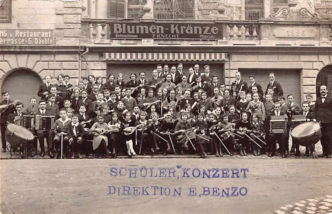 Cartoline postali: TOP Ansichtskarte: GRUSS vom ODEON ORCHESTER ZH 1907 – Usato da Lufingen venduto da Rac0