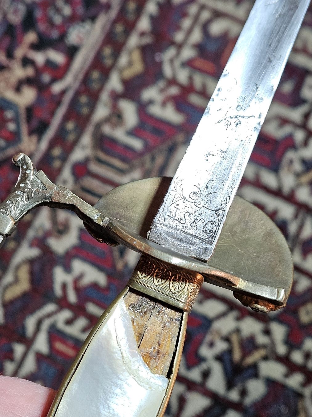 Stichwaffen: STICH WAFFE, DEGEN FRANKREICH 19.JHT. – Defekt aus Maschwanden von OliverM05 4