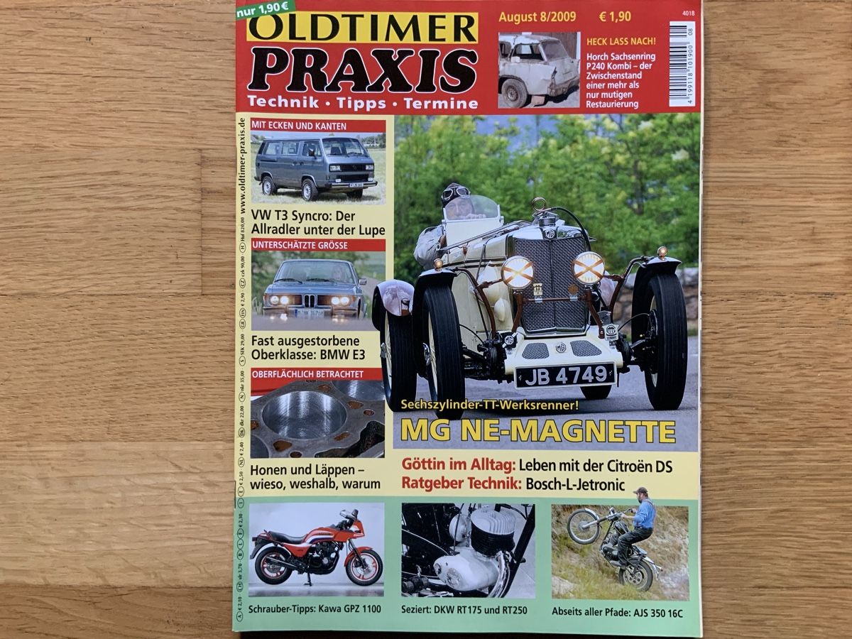 BMW Automobili: Oldtimer Praxis 8/2009 BMW E3 / Citroën DS / VW T3 – Usato da Frauenfeld venduto da CSM71
