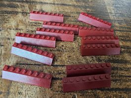 lego 4445 lot de 12 pièces Dark Red Slope 45 2 x 8