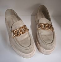 Catwalk Beige Loafer mit Kette Gr. 36