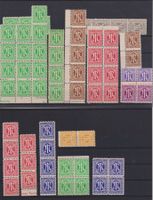 Bi-Zone AM Post: 4erblocks, Paare, Streifen .. **