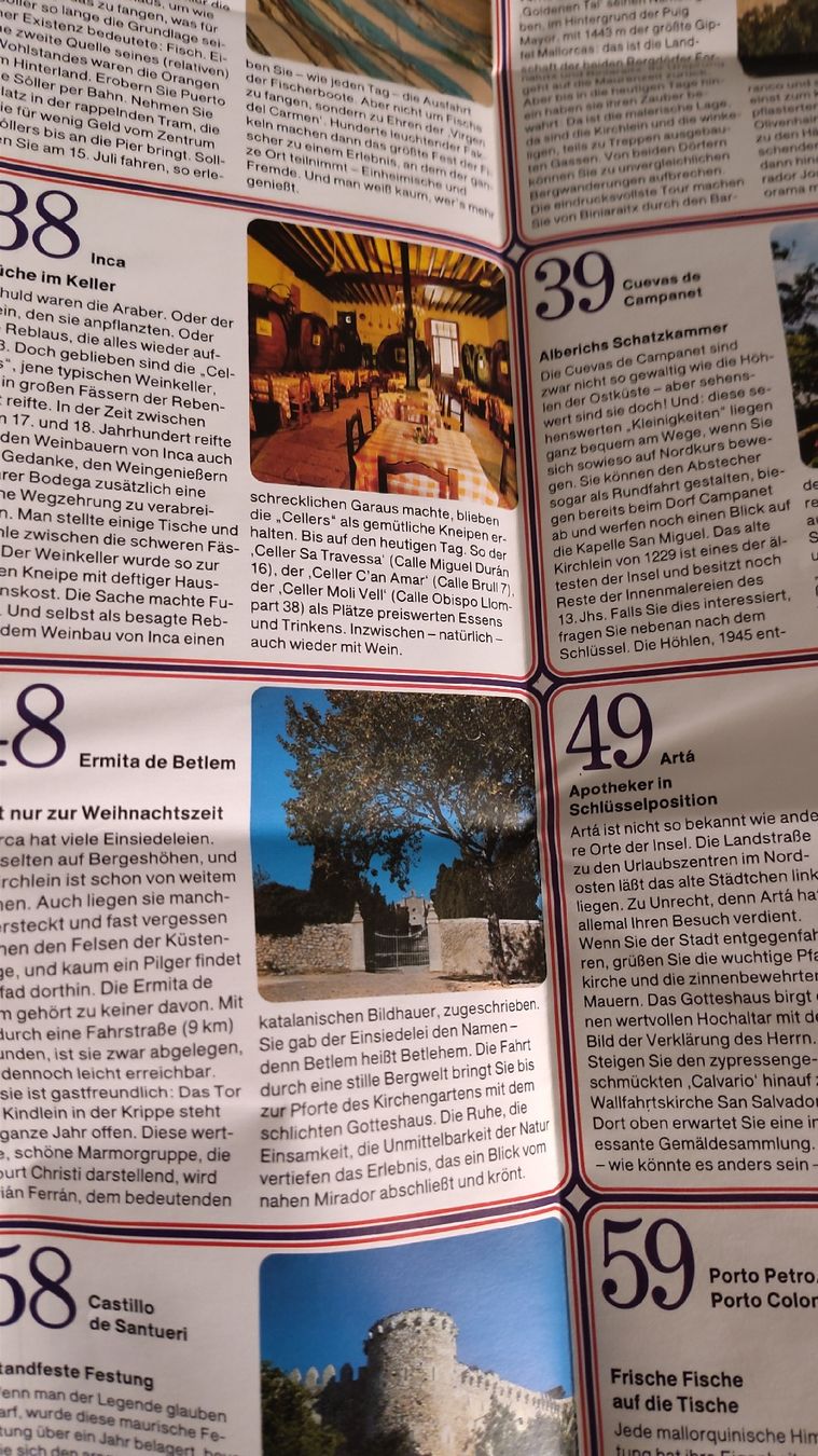 Cartine & Atlanti: Mallorca Freizeitkarte Lord Extra Freizeit Service  1984/85 – Usato da Zürich venduto da DieObjekte 8