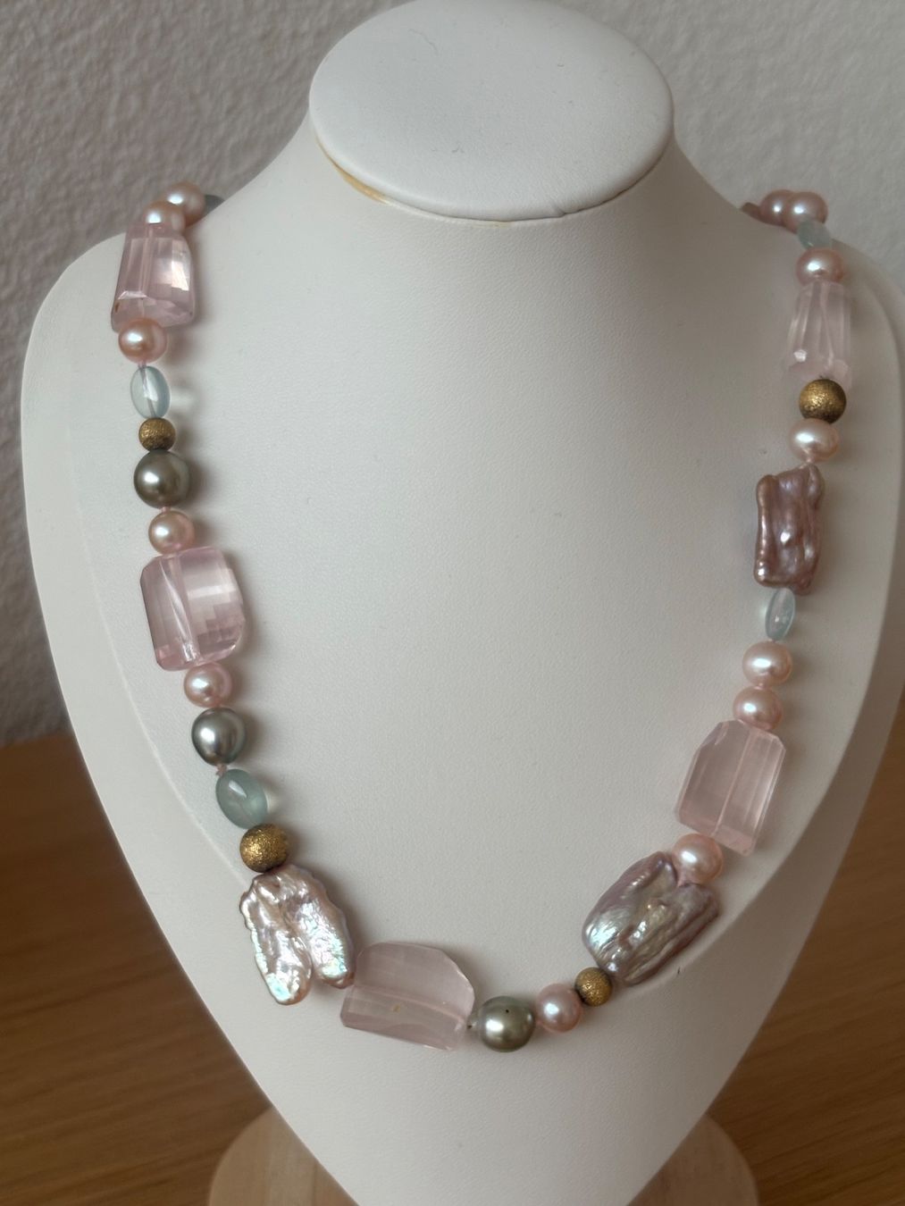 Perle (finte): Luxus Elegante Multicolore Kette Echte Perlen – Usato da Biel-Bienne venduto da Roserosse13 1