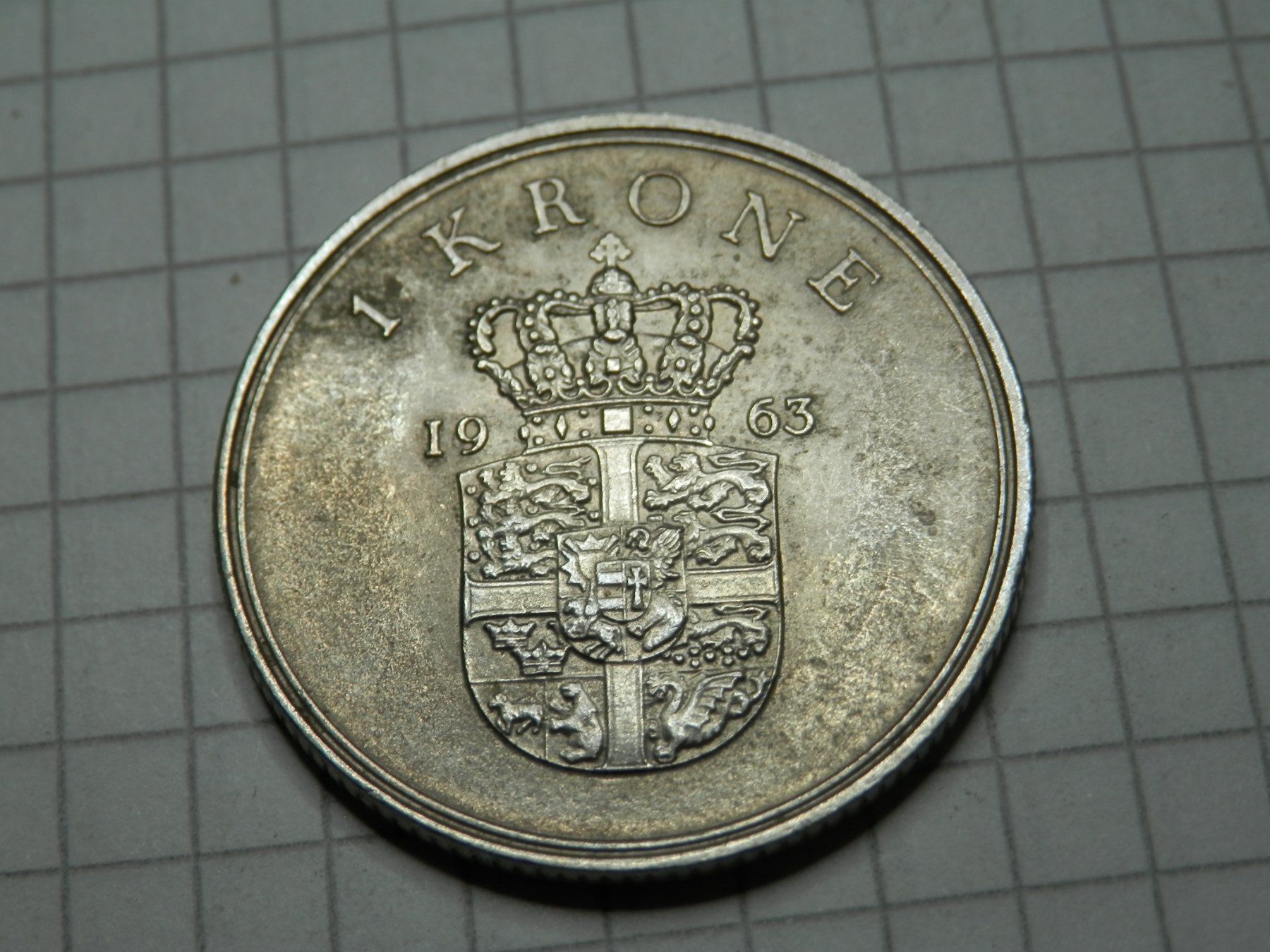 Alle Münzen: Dänemark  1 Krone, 1963 – Gebraucht aus Weiach von weiach81 1