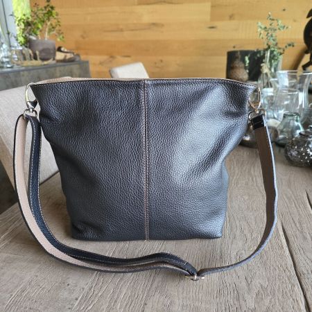 🐸 SUPER SCHÖNE LEDER HANDTASCHE Made in Italy