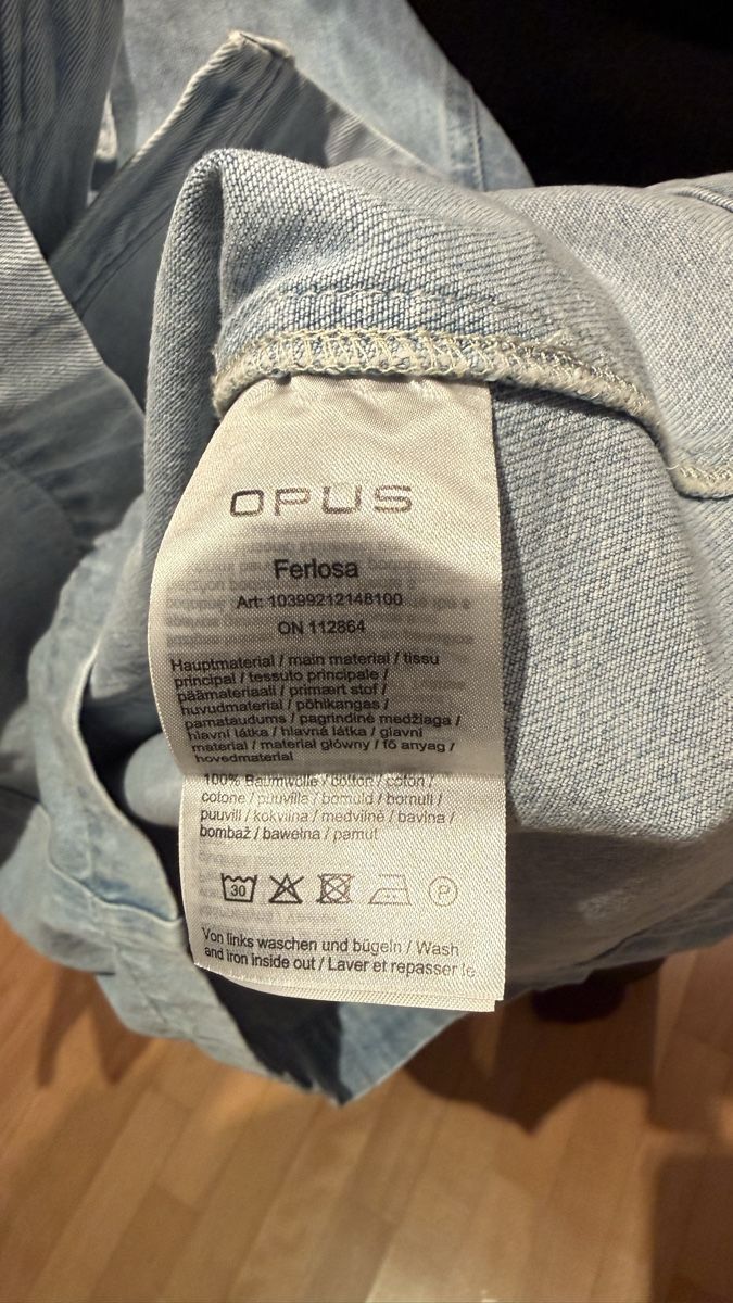 Opus Camicette: Opus Jeans Bluse, hellblau, Grösse M, Oversize – Usato da Wallisellen venduto da Sue04 2