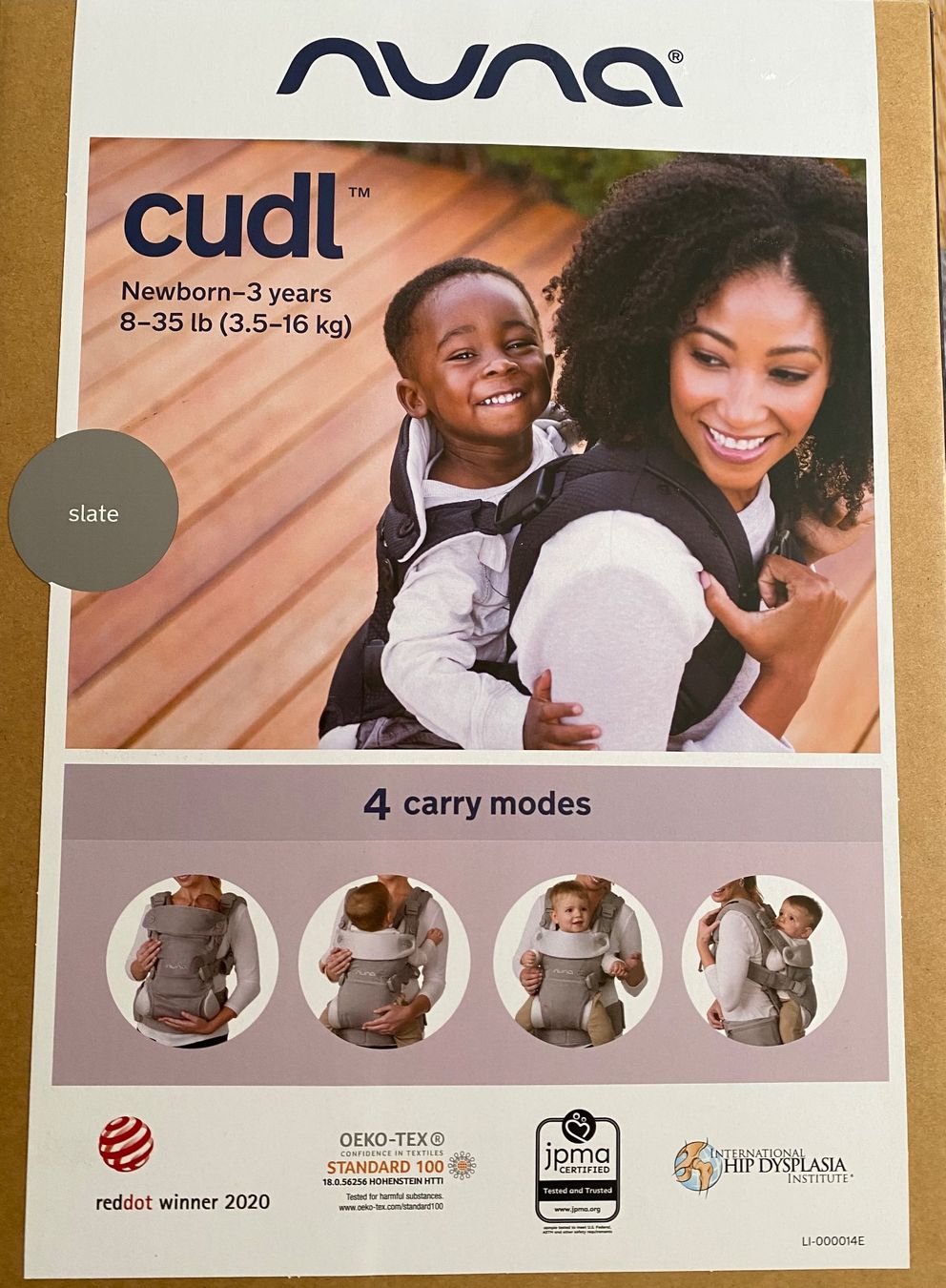 Nuna Bauch- & Rückentragen: NUNA CUDL (Anthrazit) – Gebraucht aus Ipsach von Peggyaria 1