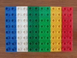 Lego Duplo (43) 24 Bausteine 2x2 Noppen