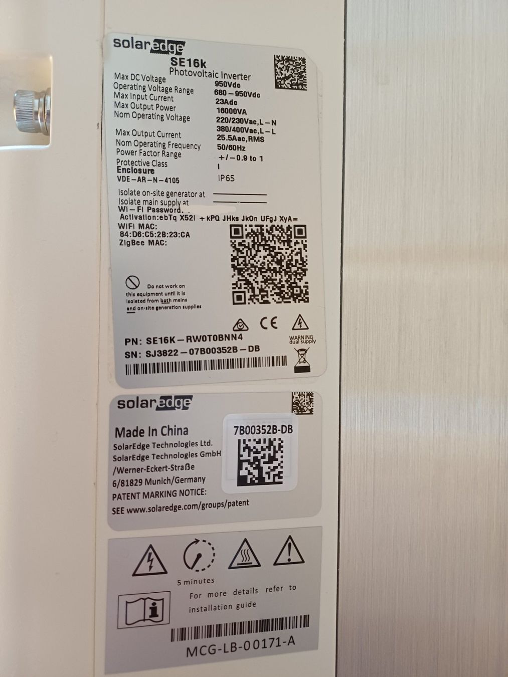 SolarEdge Inverter: Solar Edge Wechselrichter SE16k – Usato da Oberegg venduto da jan_zq6j 4