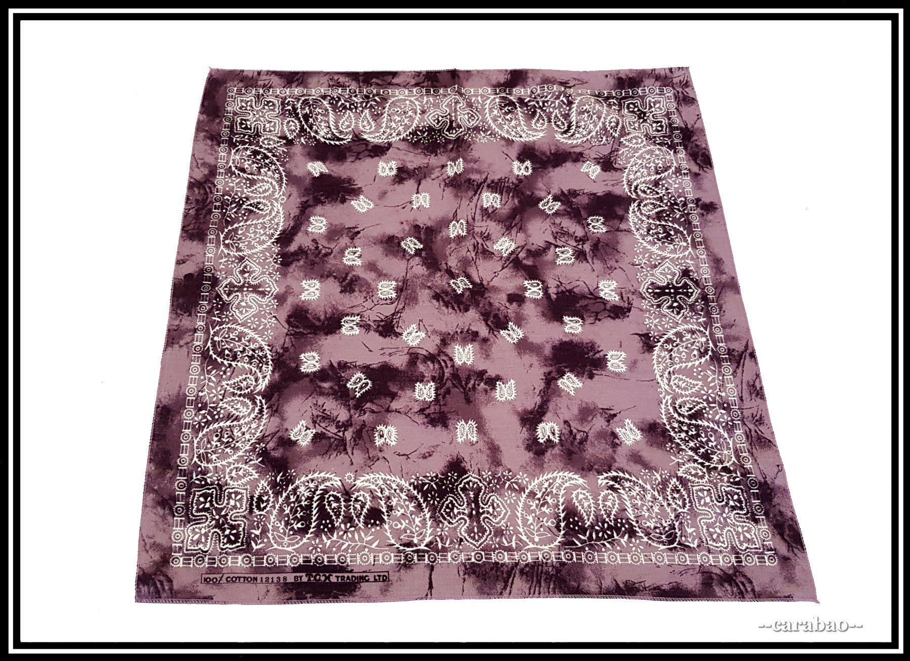 Foulards, Tücher & Schals: Bandana / Violett - Batik mit Paisley-Muster – Neu (gemäss Beschreibung) aus Winterthur von -carabao-